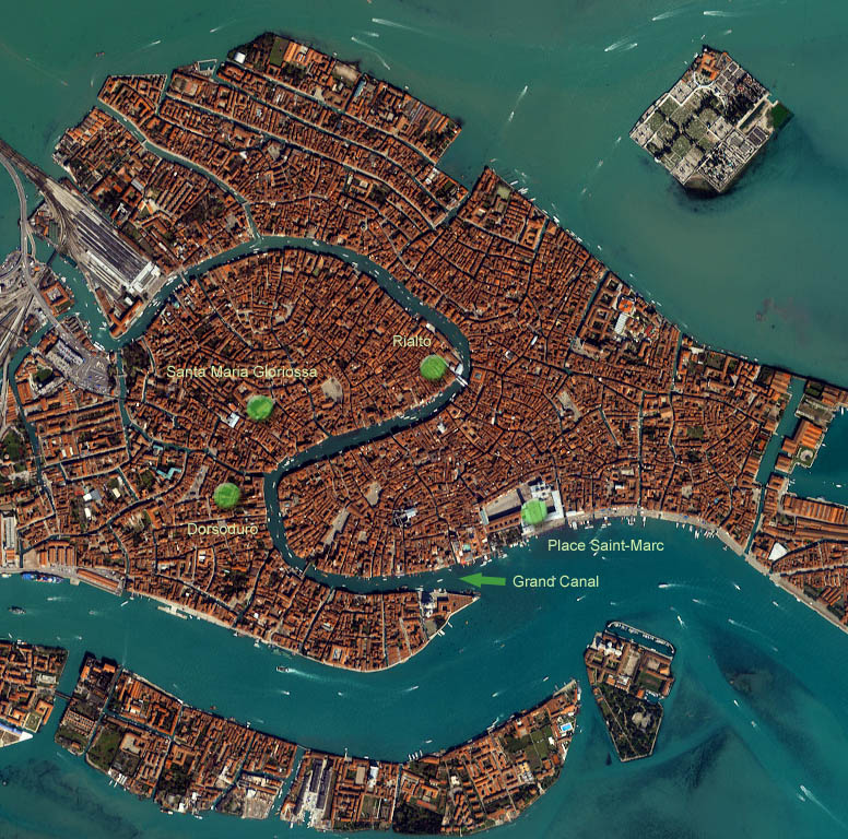 carte touristique de Venise