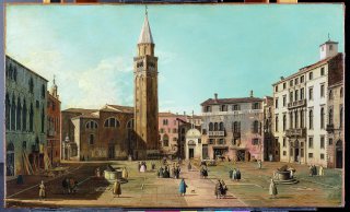 Canaletto (Giovanni Antonio Canal) - Campo Sant'Angelo, Venice