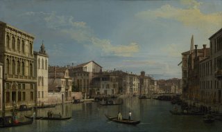 Grand Canal from Palazzo Flangini, Canaletto, ca 1738