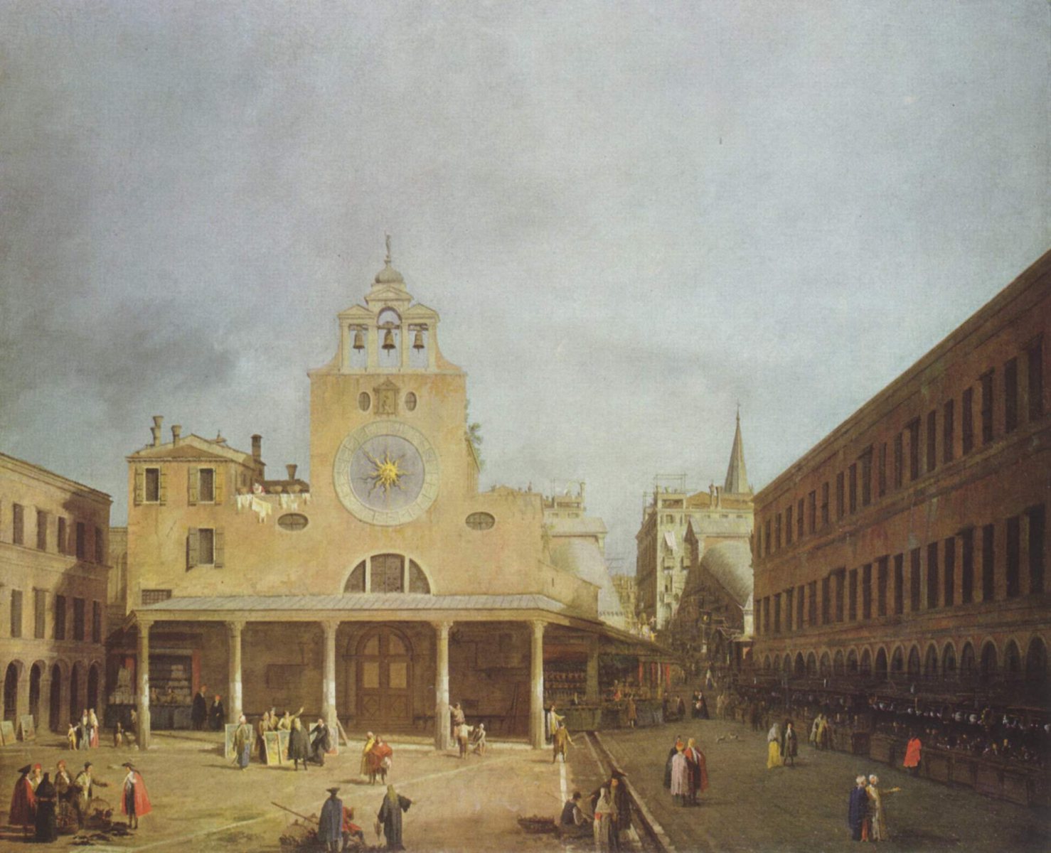 San Giacomo di Rialto, Venise (Canaletto, 1726)
