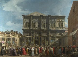The Feast Day of St Roch (Il Canaletto, 1735)
