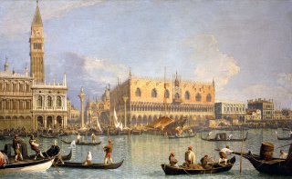 Canaletto, Veduta del Palazzo Ducale, 18e