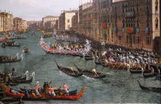 Una regata sul canal grande, Venezia - Canaletto, 1740 ca.