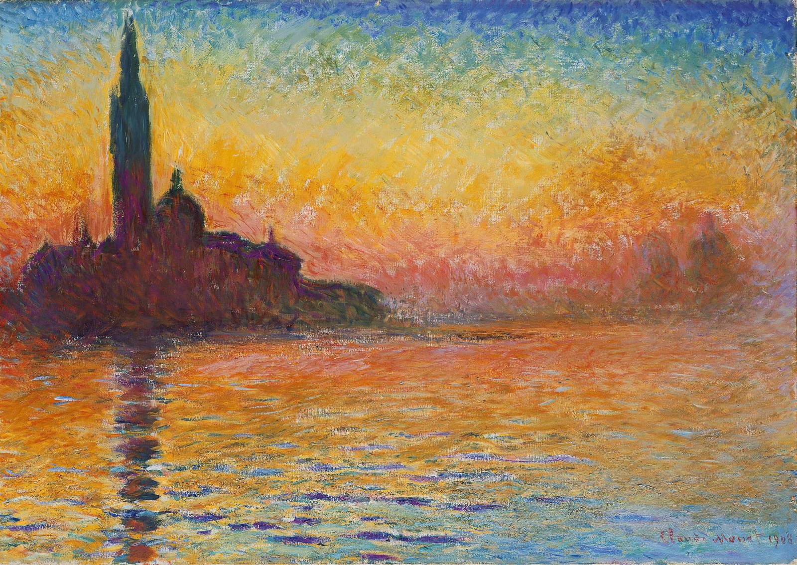 Claude Monet, Saint-Georges majeur au crépuscule, 1908
