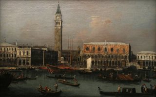Veduta della piazzetta e del molo di venezia dal bacino di san marco (Francesco albotto, 1745 ca)