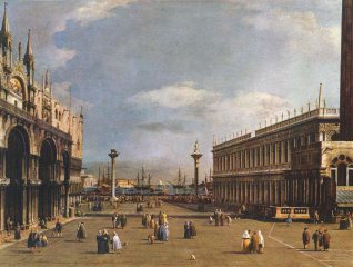 Il Canaletto, The Piazzetta, 1734