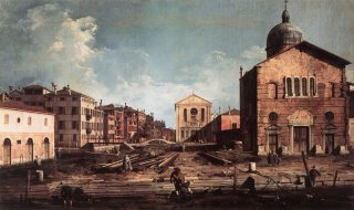Il Canaletto, View of San Giuseppe di Castello, 1740s