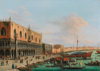 Palazzo Ducale e Riva degli Schiavoni, Venezia, Giuseppe Bernardino Bison