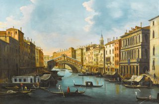 Grande Canale e Rialto, Giuseppe Bernardino Bison