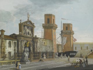 Vue de l'arsenal, Venise (Giuseppe Bernardino Bison)