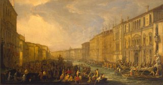 Regatta on the Grand Canal in Honor of Frederick IV, Luca Carlevarijs