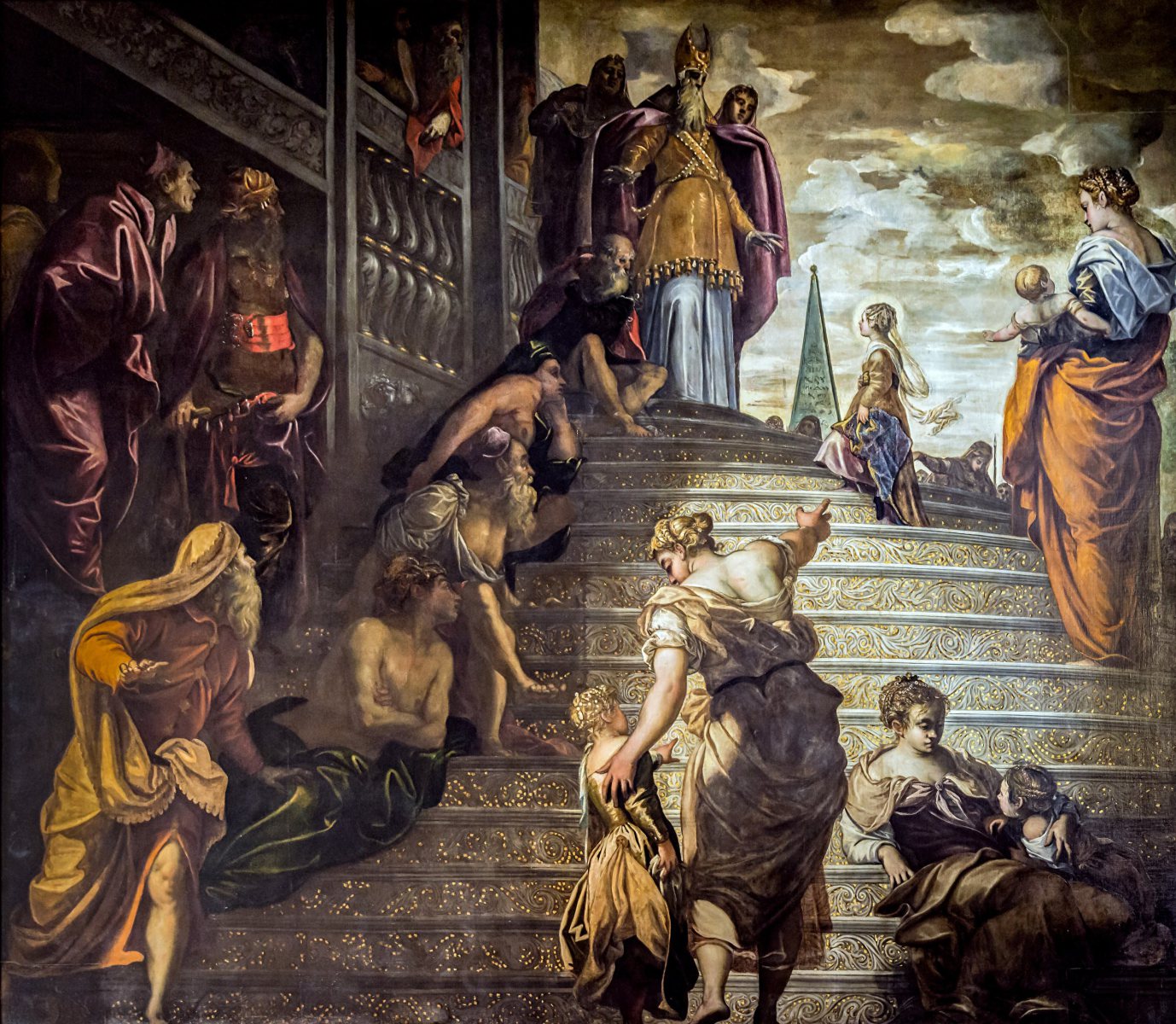 Présentation de la Vierge au Temple, Tintoretto (1552-1553), Madonna dell'Orto (Venise)