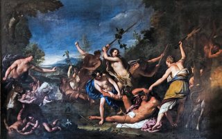 Orpheus, von den Bacchantinnen massakriert, Gregorio Lazzarini