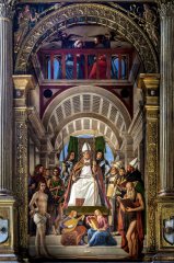 Pala di sant'Ambrogio dei Milanesi da Alvise Vivarini e Marco Basaiti ai Frari
