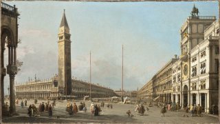 Piazza San Marco Looking South and West, Canaletto, 1763