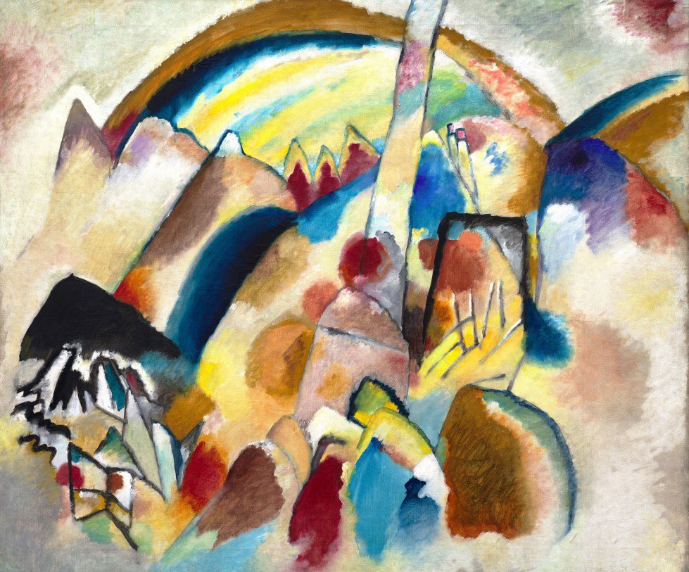 Landscape With Red Spots No 2, Vassily Kandinsky, 1913
