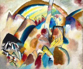 Landscape With Red Spots No 2, Vassily Kandinsky, 1913