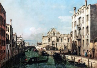 Il rio dei Mendicanti e la Scuola Grande di San Marco, Bernardo Bellotto