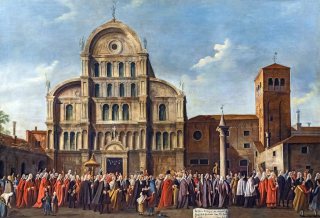 Pinacoteca Querini Stampalia - Visita del Doge a San Zaccaria nel giorno di Pasqua - Gabriele Bella