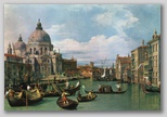Canaletto - grand canal et église de la salute